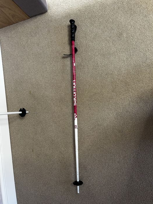 Bete de ski Salamon +100 cm roz