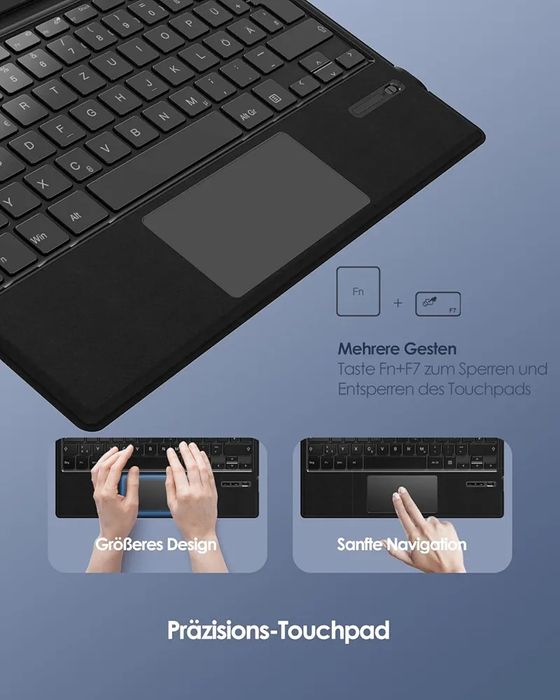 Безжична клавиатура за Microsoft Surface Pro 7+/7/6/5/4/3, Qulose