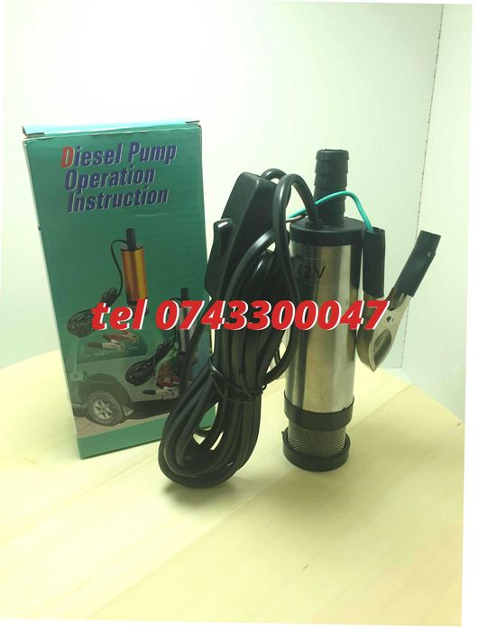 Pompa Electrica Pentru Combustibil 12v Cu Furtun Produs Nou