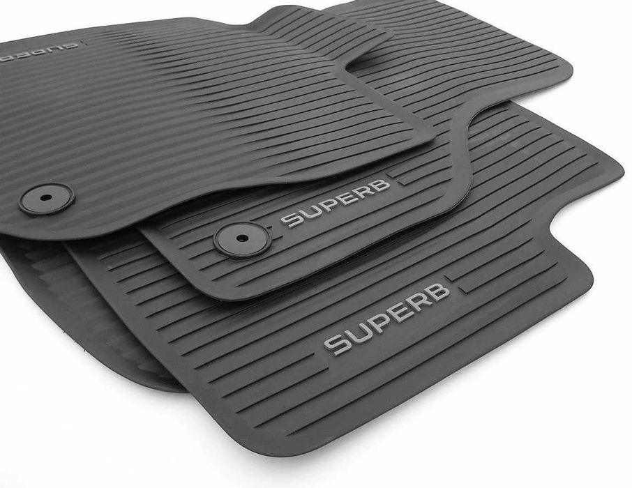 Set Covorașe CAUCIUC Auto ORIGINALE Skoda SUPERB 4 noi