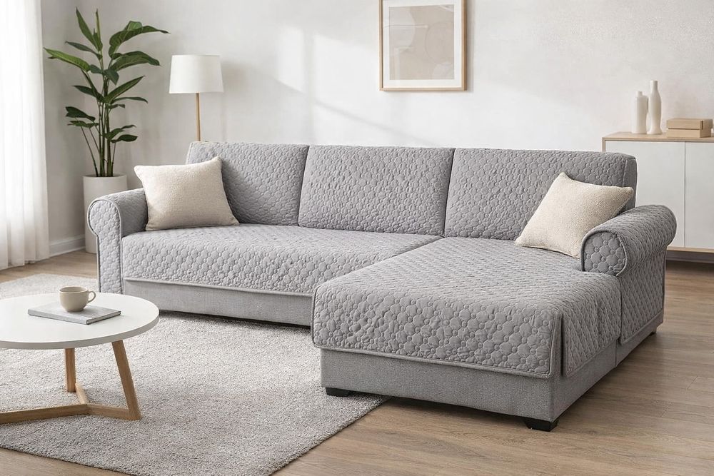 Husă / Protectie colțar/ canapeai forma de L,  impermeabila și matlasa