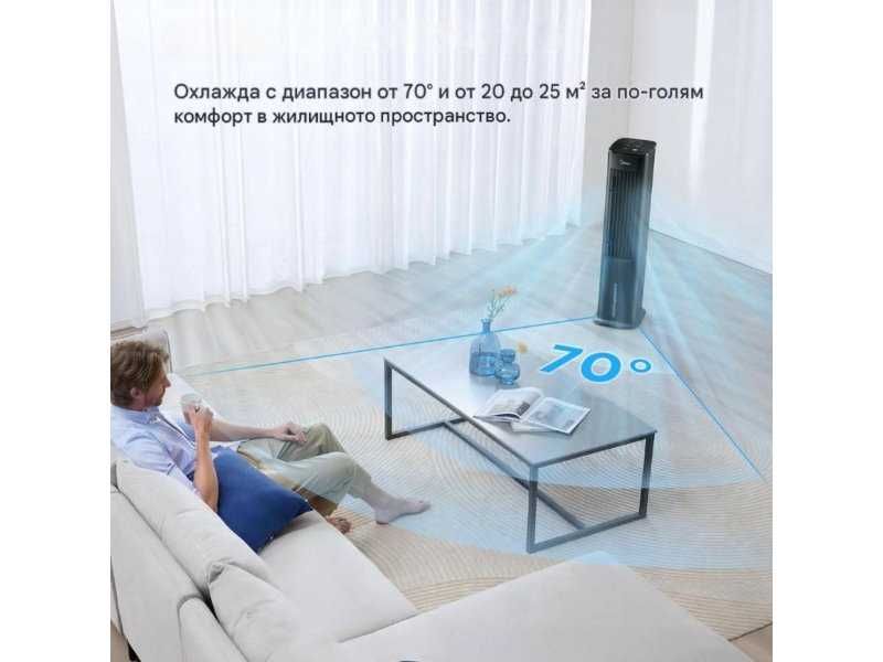 Мултифункционален Вентилатор Кула 4 в 1 Midea AC100-20ARB(BK) - 55W, Черен