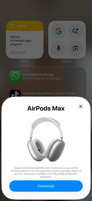 Vand casti AirPods max noi
