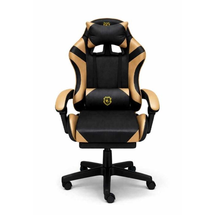 Геймърски стол Primaveo с Масажна функция, Прибираща поставка за крака