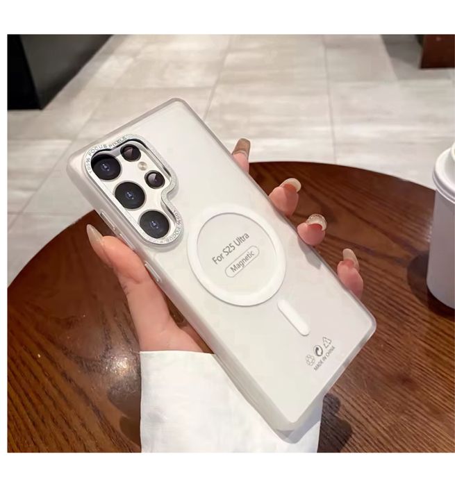 Samsung S26/S25/S24/PLUS/ULTRA - Husa Folie Magsafe Charge Metalic Frame