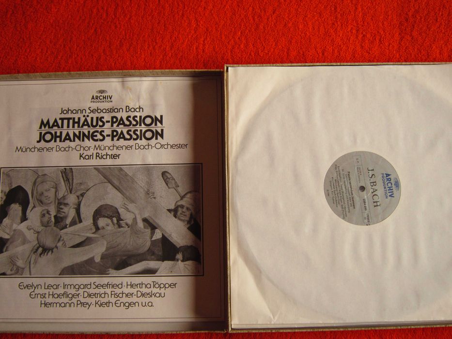 vinil rar Karl Richter Bach Patimile Matei si Ioan Germany 1970