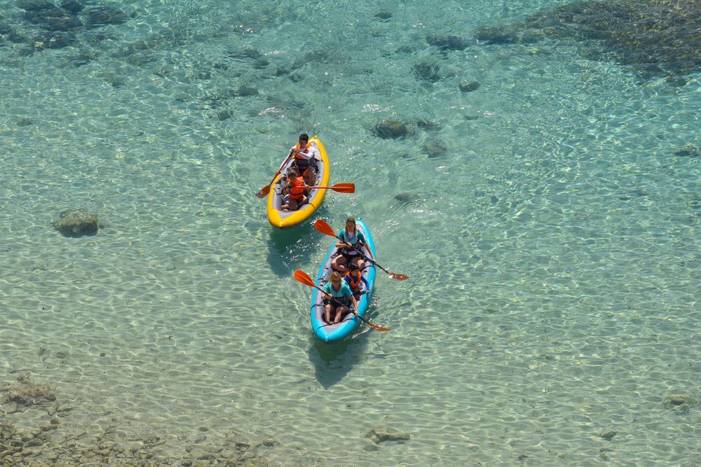 Pagaie simplă canoe 100 reglabilă alu - produs resigilat Decathlon