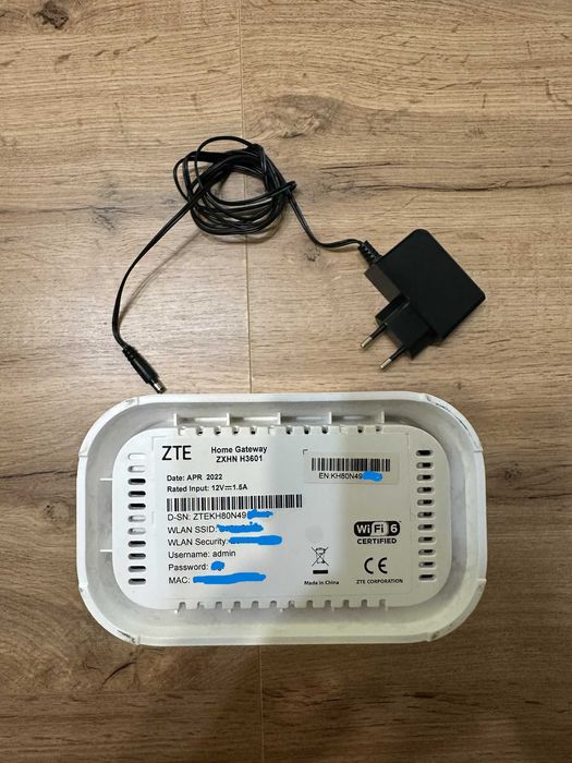 Router mesh WiFi 6 ZTE ZXHN H3601 Digi