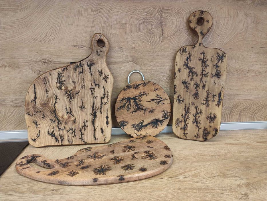 Ръчно изработени дъски по метода Лихтенберг, подходящи за подарък