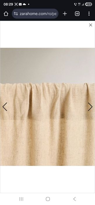 Zara Home draperii perdele in prespalat