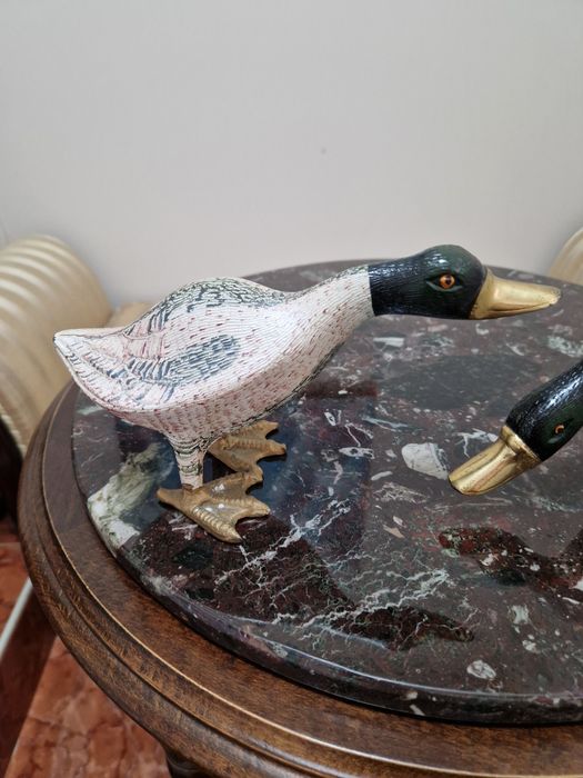 Чифт Уникални антикварни бронзови фигури статуетки