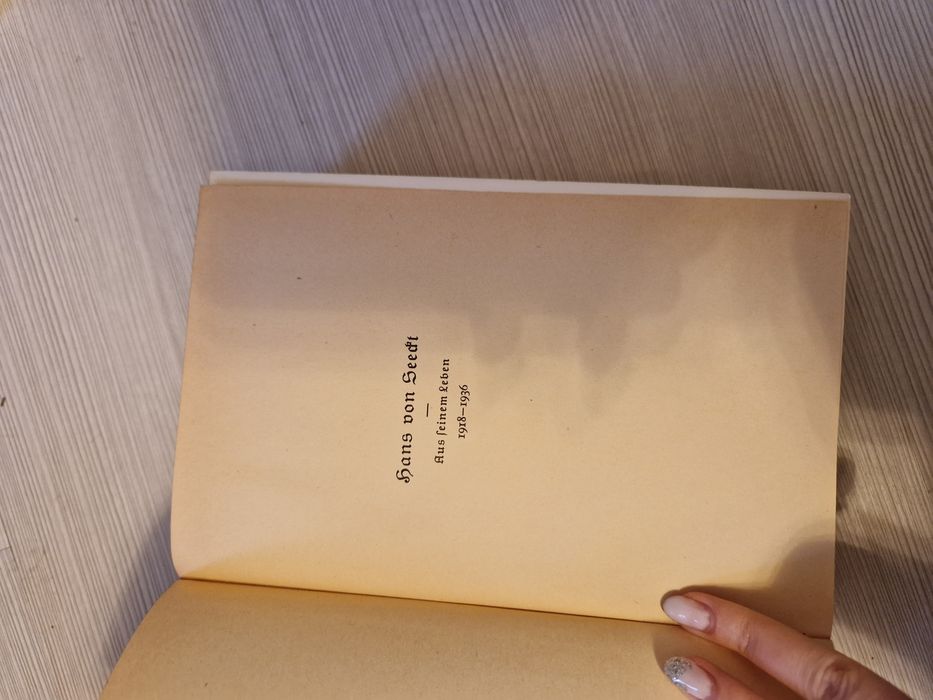 Seekt carte veche nemteasca