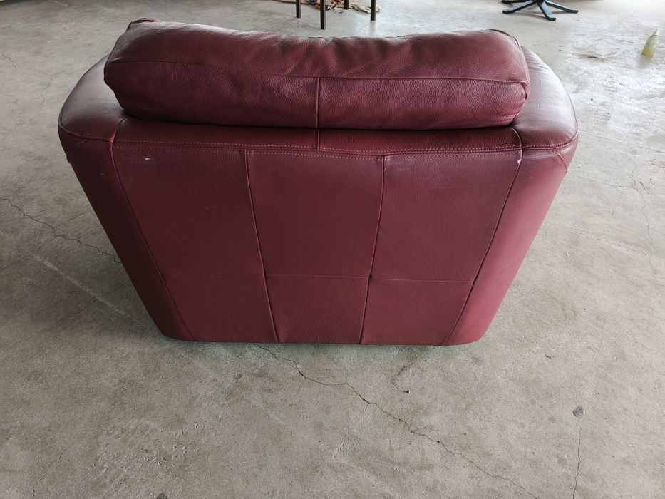 Кресло от естествена кожа