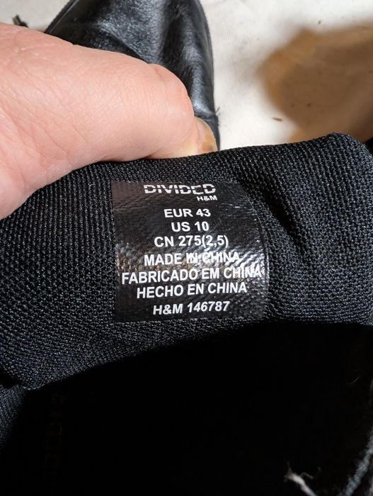 Модни градски кожени обувки divided mid 43