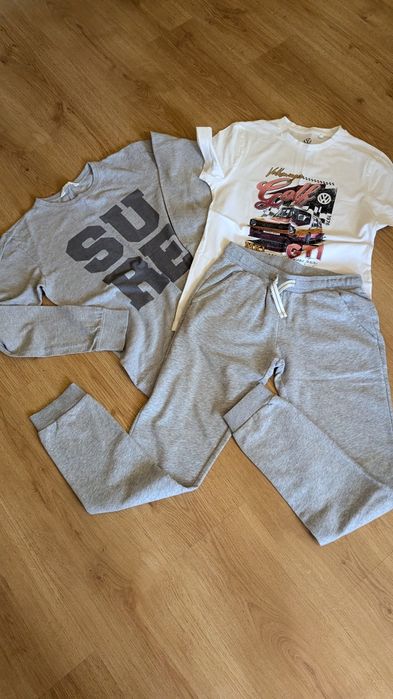 Детско долнище, тениска, блуза H&M- комплект