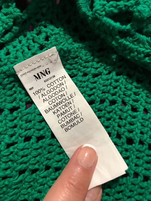 Bolero verde, foarte modern, din bumbac firma Mango