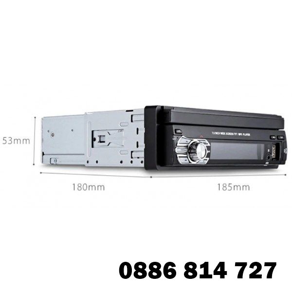 Мултимедия 1 din 7 инча с прибиращ диплей GPS Bluetooth дистанционно