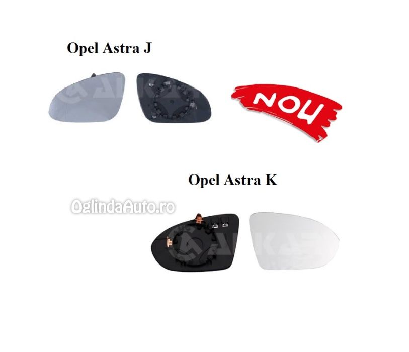 Oglinda OPEL ASTRA J K geam sticla oglinzi stanga dreapta montaj grat