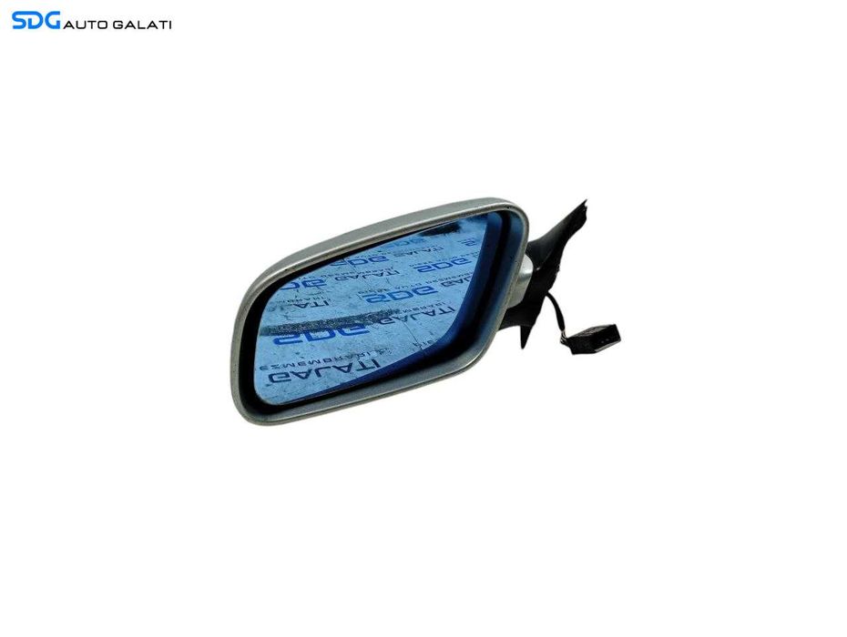 Oglinda Stanga Electrica Audi A4 B5 1994 - 2001 (Oglinda Crapata) Culoare Argintie Cod 8D0857543A [LR0908]
