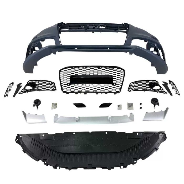 Предна броня за Audi A6 (2011-2014)-RS6 Design с отвори за парктроник