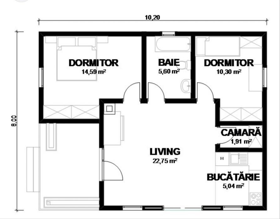 Vand Case pe structura metalica invelite cu panou sandwich extra gros!
