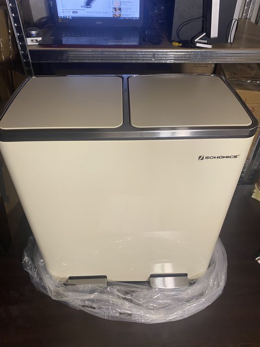 Двоен кош за боклук 60 литра