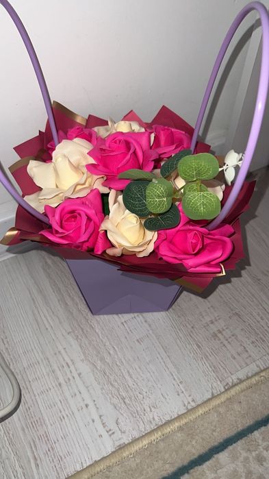 Букеты мыльных роз