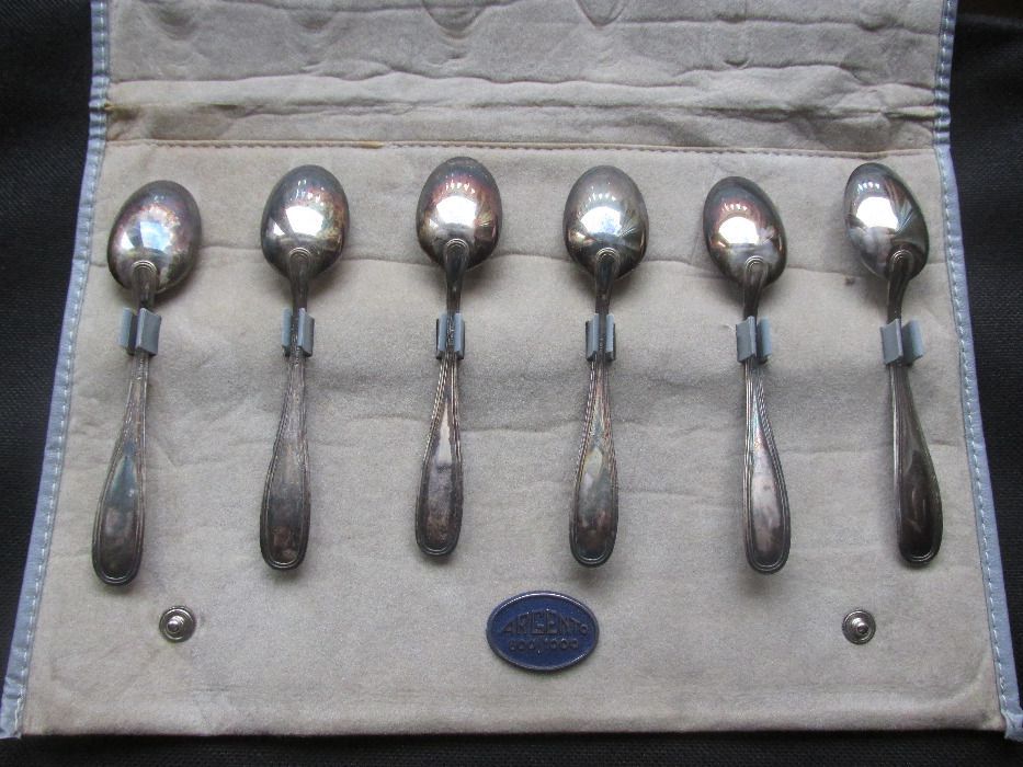 Комплект от 6 сребърни лъжички