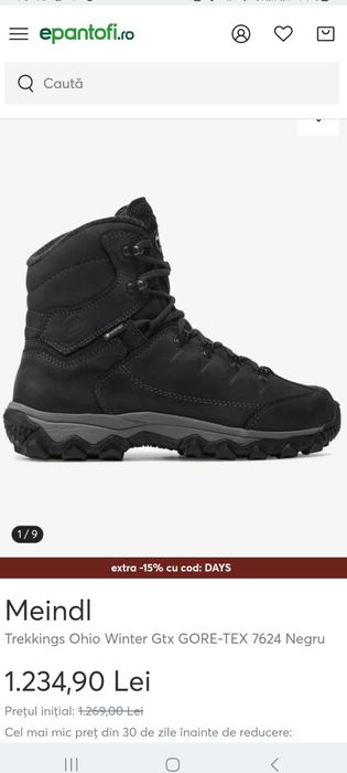 Ghete Meindl Goretex 45