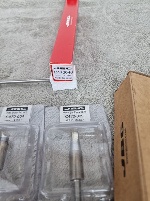 Set vârfuri/cartridge JBC C470 originale – modele diverse, noi