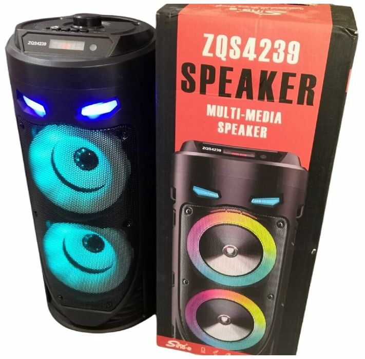 БЕПУЛ Доставка, Янги Сифатли Колонкалар ZQS4239+Микрофон. Юқори Сифат!