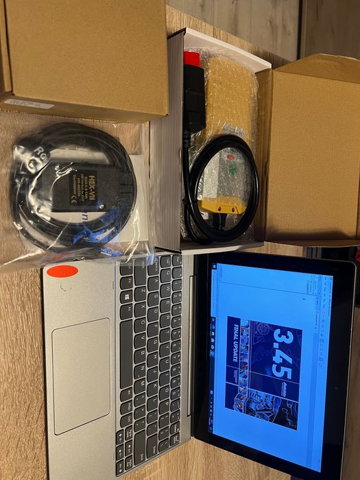 Kit tableta / laptop  Lenovo D330 + tester / diagnoză delphi 2021 + VCDS 2025