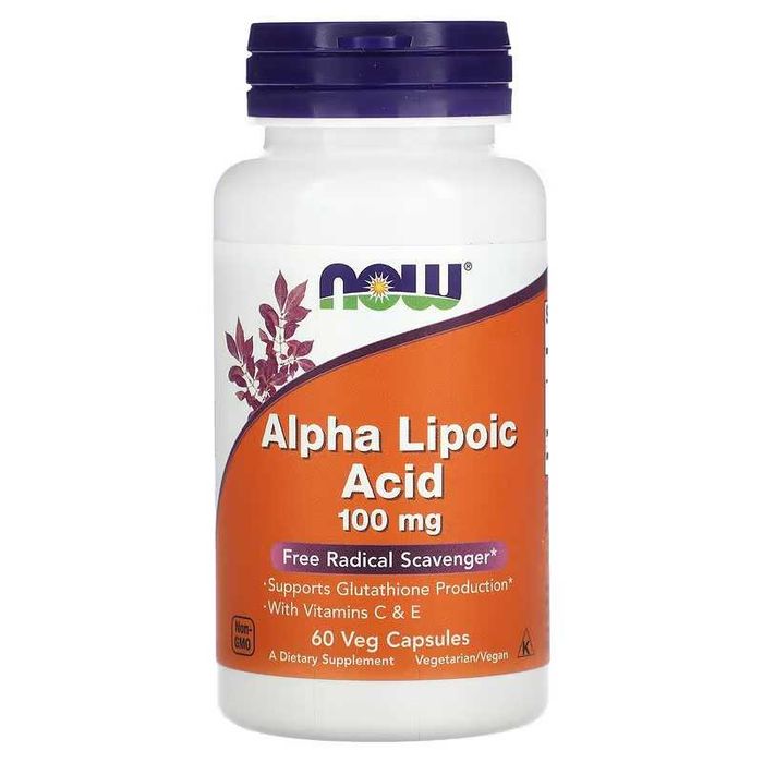 NOW Foods NOW Alpha Lipoic Acid альфа-липоевая кислота алфа alfa