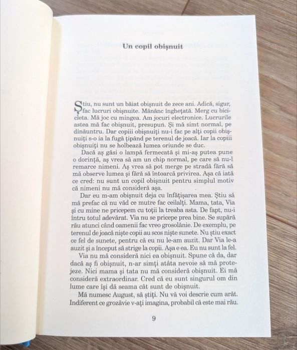 Minunea de R.J.Palacio, editura arthur