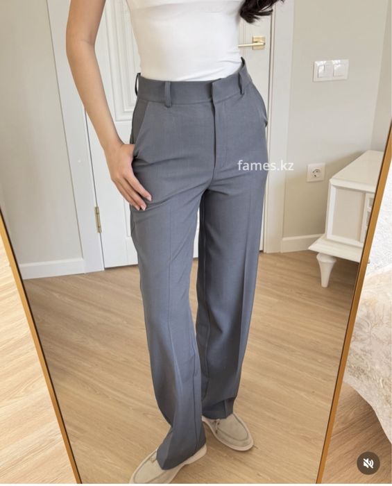 НОВЫЕ классические серые штаны L