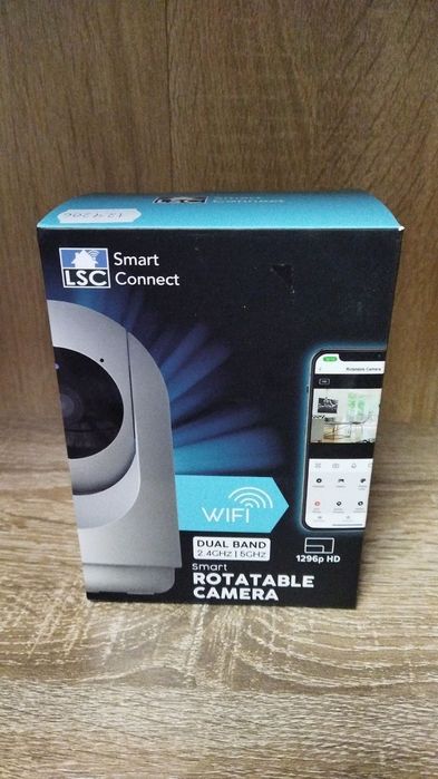 Cameră pivotantă Smart Connect LSC wifi, unghi de rotire 355°, Cod 124206