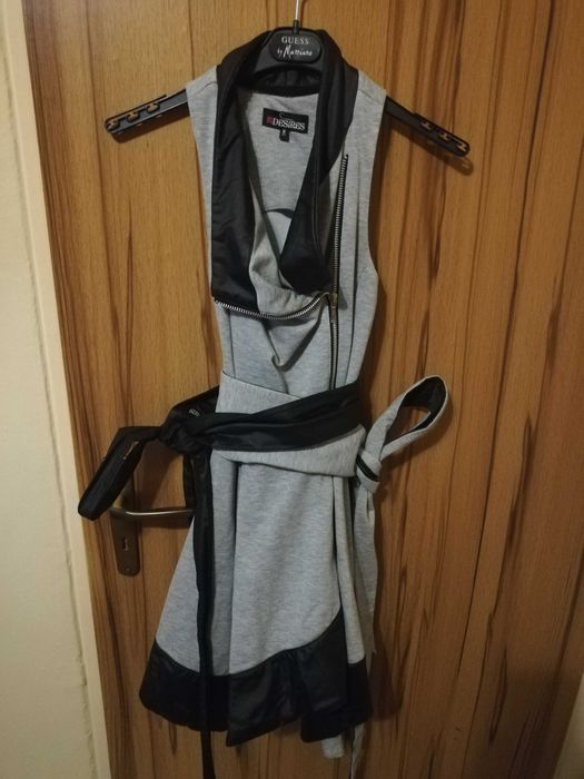 Туника рокля сиво и черно М размер