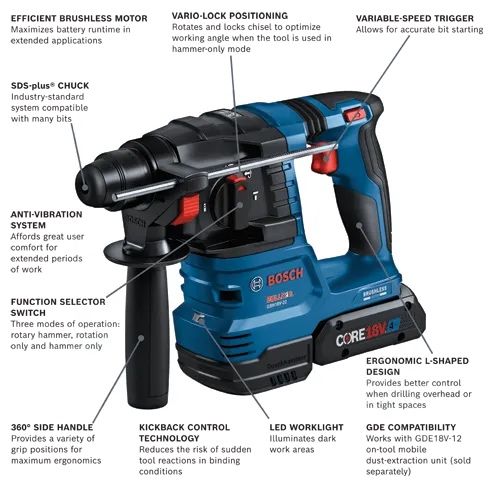 Bosch GBH 18V-22 безчетков перфоратор НОВ