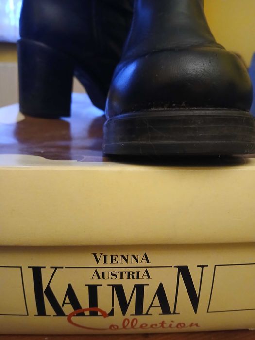 Високи кожени ботуши Kalman № 40