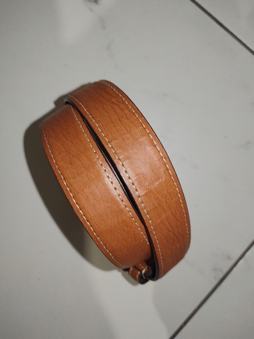 Ремень кожзам коричневый.