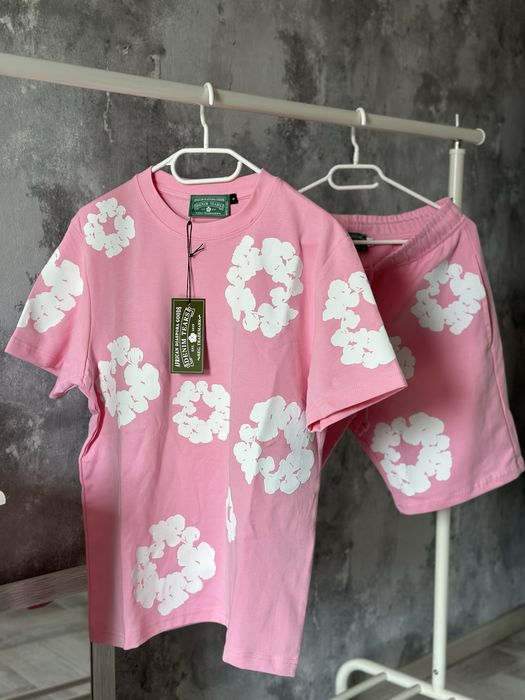 Compleu Denim Tears pink Amiri Off white