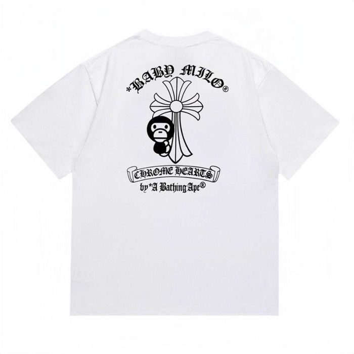 Оверсайз-футболка Chrome Hearts x A Bathing Ape (BAPE)