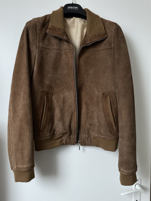 Geaca bomber piele intoarsa unisex