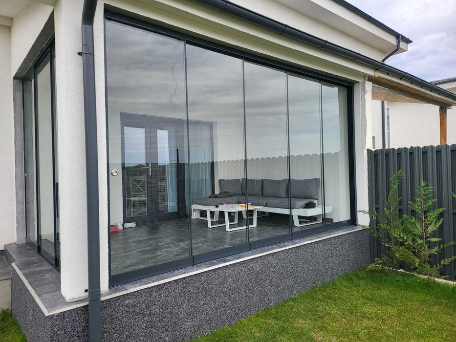 Inchidere tereasa cu sticla securizata, glisanta la super OFERTA!