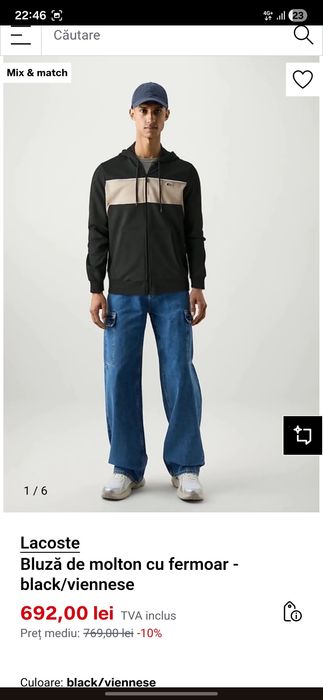 Hanorac Lacoste originala 100% mărimea S