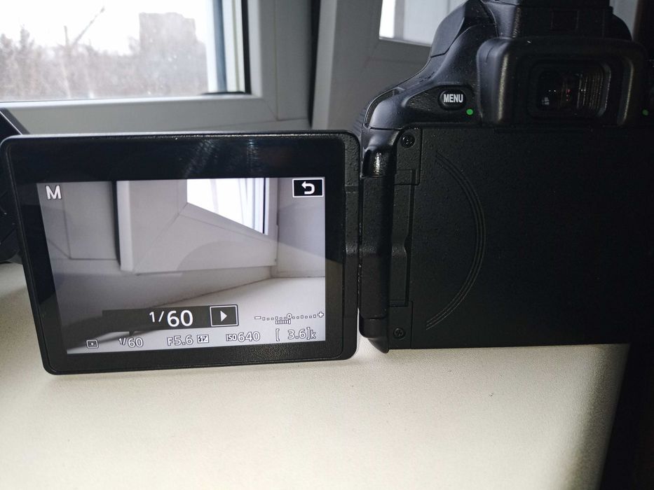 Nikon D5600 с объективом 18-140 мм (есть пример фотографии)