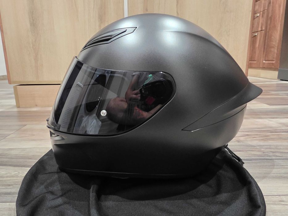 Каска AGV K1 S Matt Black (E2206) + тъмен визьор
