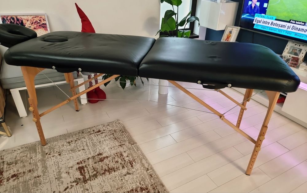 Masă/ pat de masaj/ gene/cosmetică, cadru lemn