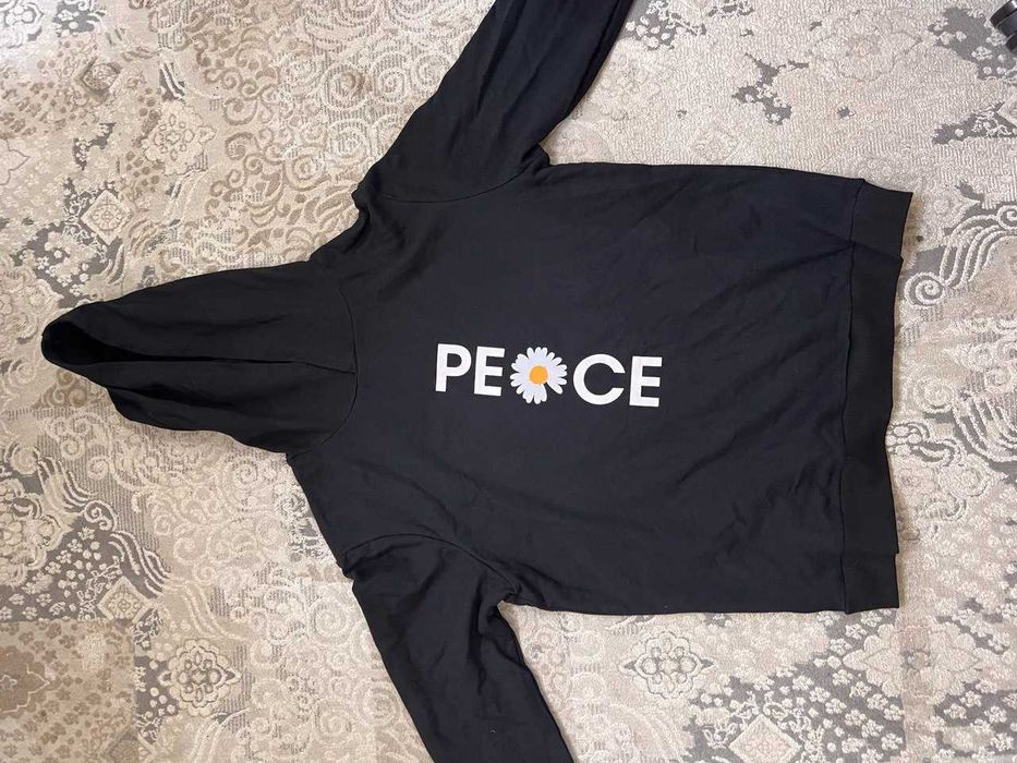 худи женские черные с  принтами , штаны с принтами , кофта в клетку