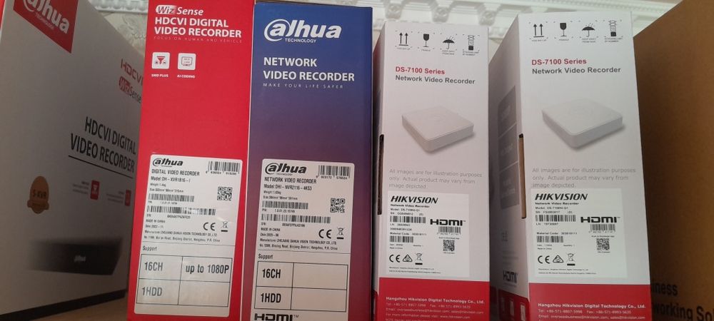 Регистратор Дахуа, Hikvision. Новый.